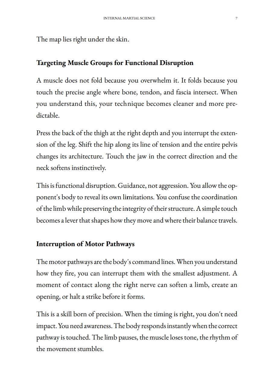 Internal Martial Science: Mapping The Weaknesses of the Human Body