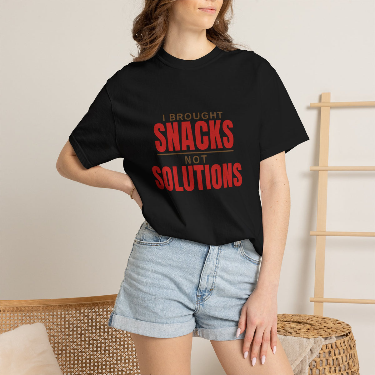I Brought Snacks Not Solutions Tee