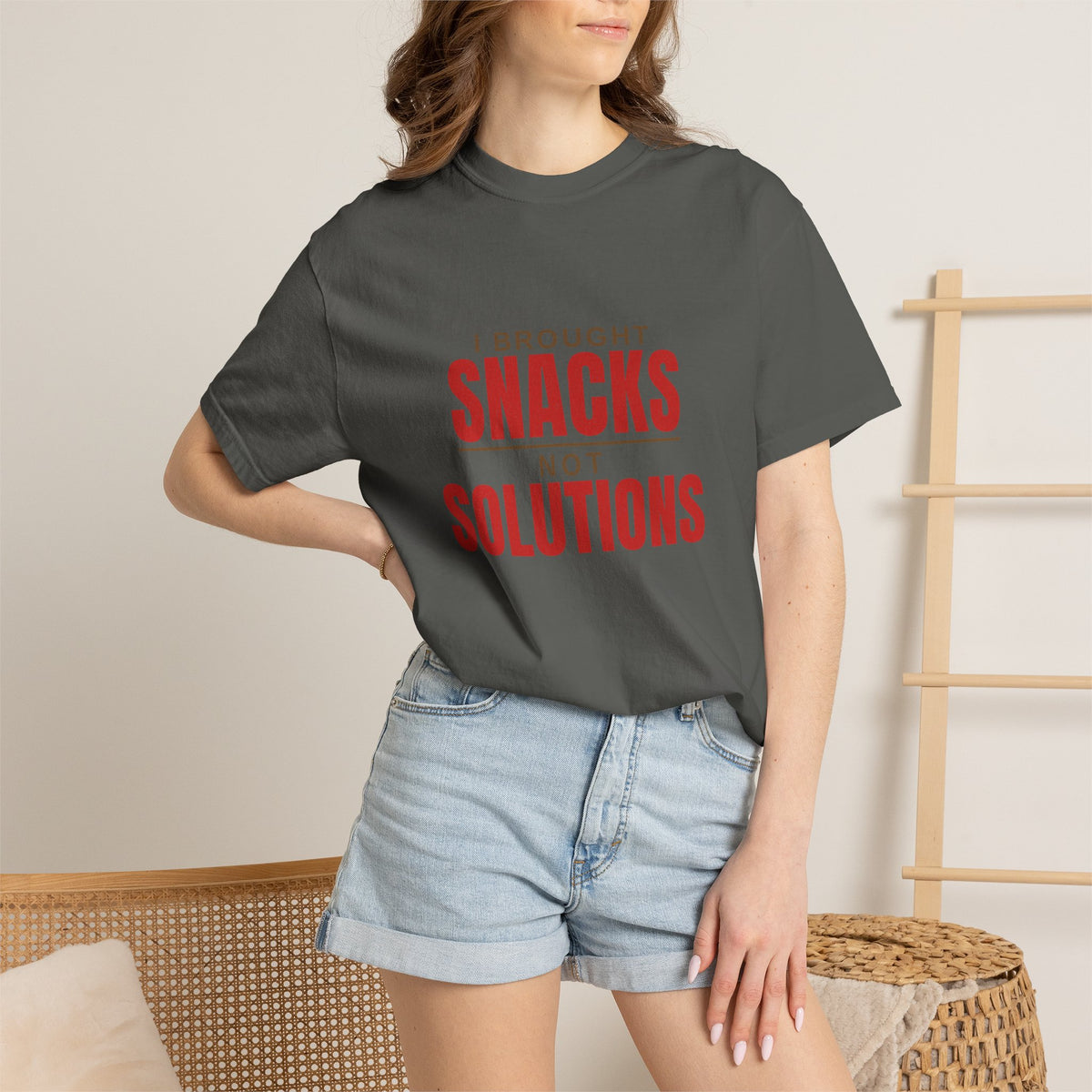 I Brought Snacks Not Solutions Tee