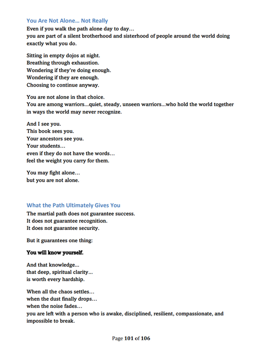 The Quiet Guardians: Discovering the Martial Soul